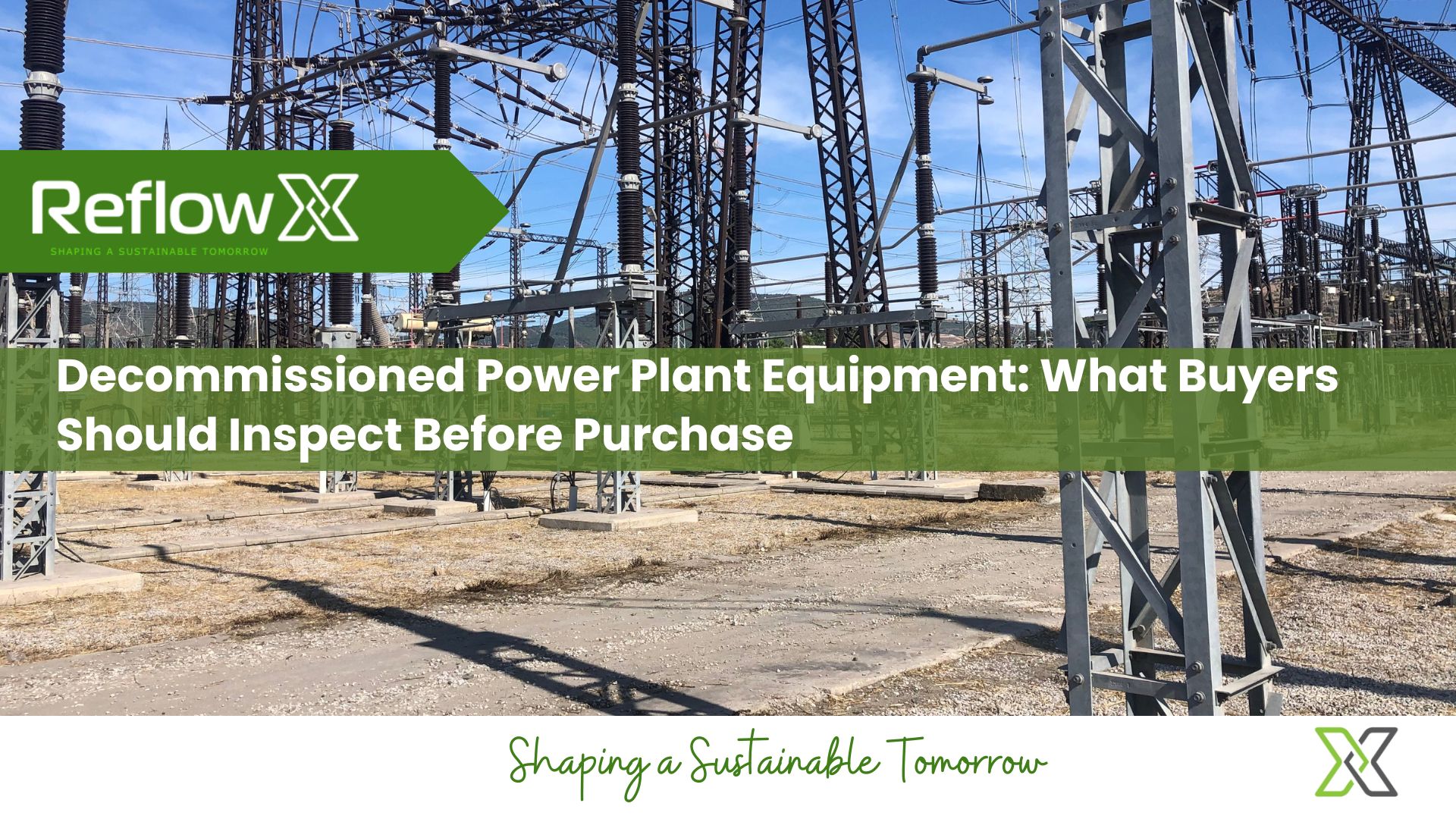 Decommissioned Power Plant Equipment: What Buyers Should Inspect Before Purchase